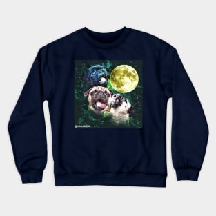 Howl at the Moon Pug Truck Stop Tee Crewneck Sweatshirt